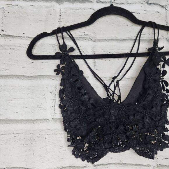 Intimately Free People Miss Dazie Bralette Black Size Small - Picture 2 of 10